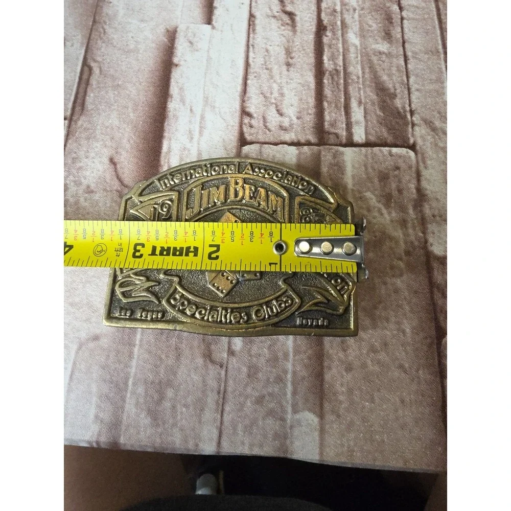 Jim Bean, 1981‎ Las Vegas Convention, Brass belt buckle,